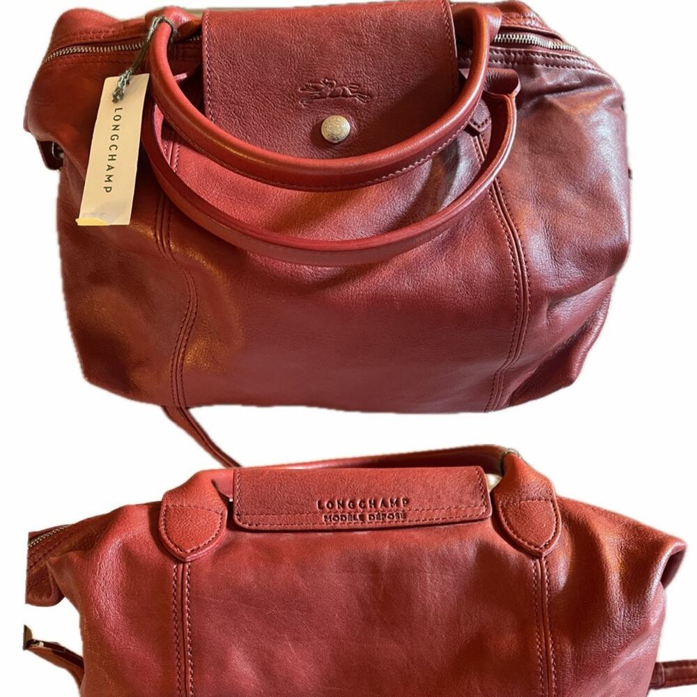 Longchamp LE PLIAGE CUIR Leather Handbag NWT
